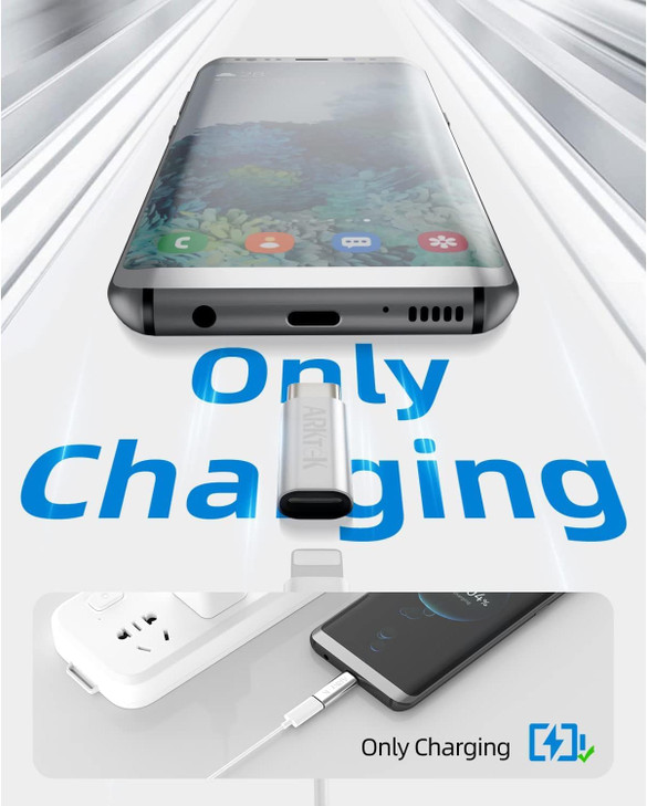ARKTEK USB-C Male to Lightning Female Adapter Convert Lightning to USB Type C Cable for iPhone 17 16 Series AirPods 4 Pro 2 Galaxy S24 Series Google