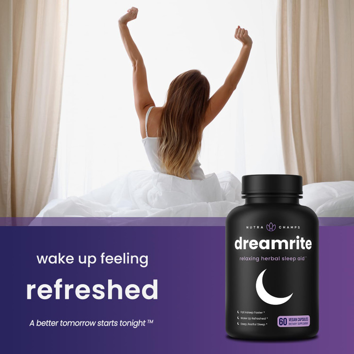 NutraChamps 10-in-1 Natural Sleep Aids for Adults