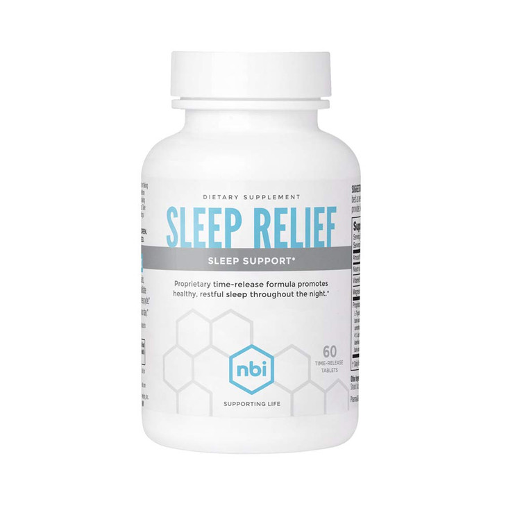 NBI Sleep Relief Melatonin Natural Formula - Soothing Bedtime Supplement