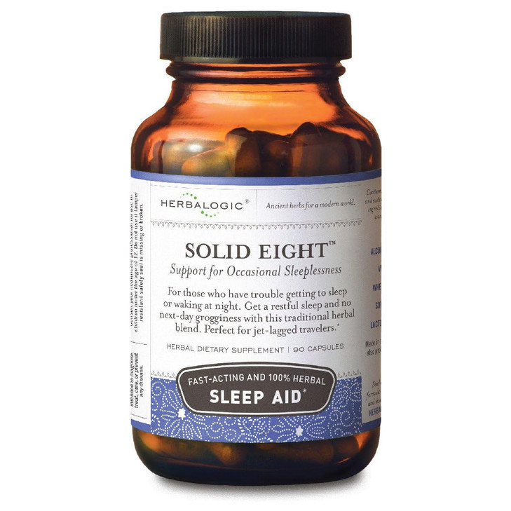 Herbalogic - Solid Eight Herb Capsules - Fast Acting Natural Sleep Aid