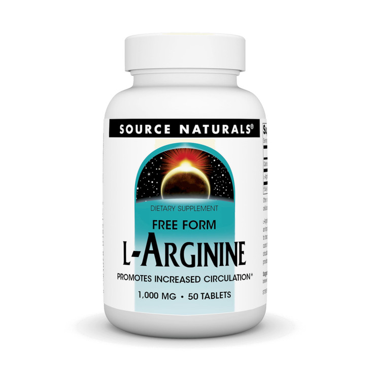 Source Naturals L-Arginine Promotes Increased Ciculation* 1000 mg Free Form