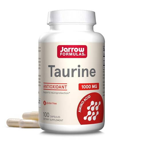 Jarrow Formulas Taurine 1000 mg, Dietary Supplement, Amino Acid Supplement