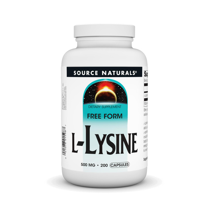 Source Naturals L-Lysine Free Form -Amino Acid Supplement Supports Energy