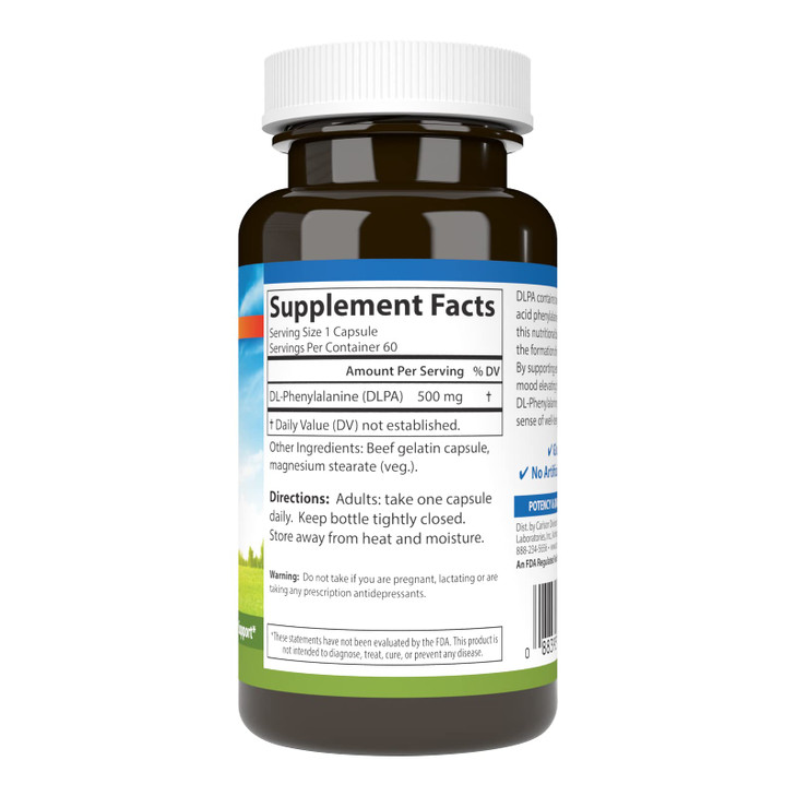Carlson DLPA DL-Phenylalanine 500 mg Mood, Cognitive & Nervous System Support