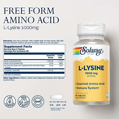 SOLARAY L Lysine - Free-Form Essential Amino Acid