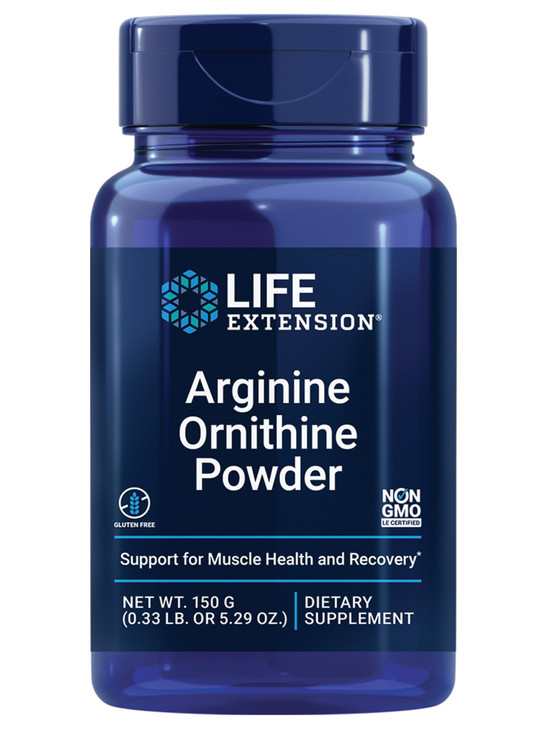 Life Extension Arginine Ornithine Powder, Promotes Muscle Health & Recovery