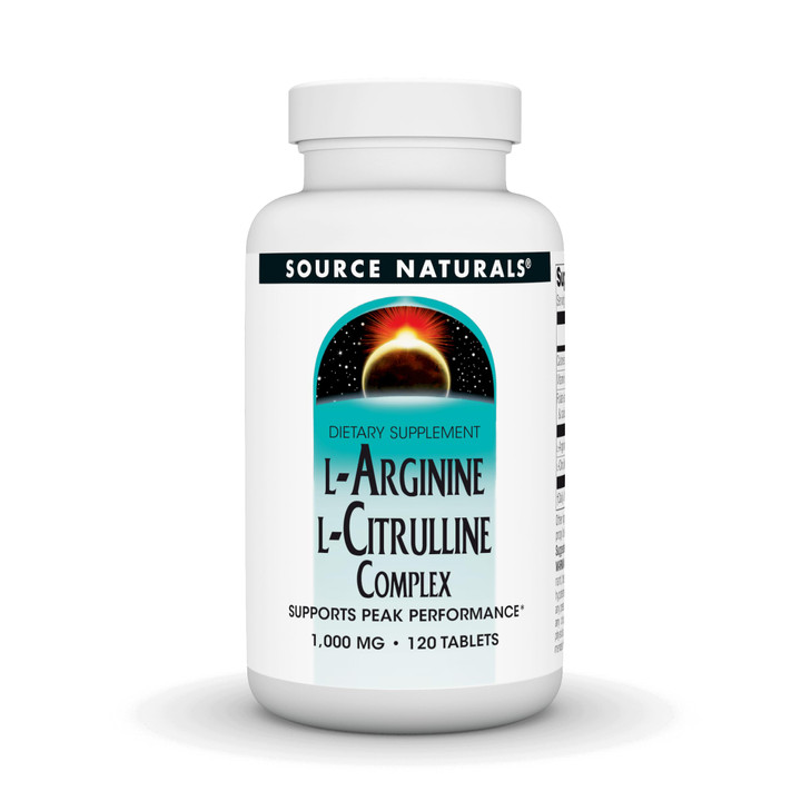 Source Naturals L-Arginine L-Citrulline Complex, 120 Tablets, 1000 mg