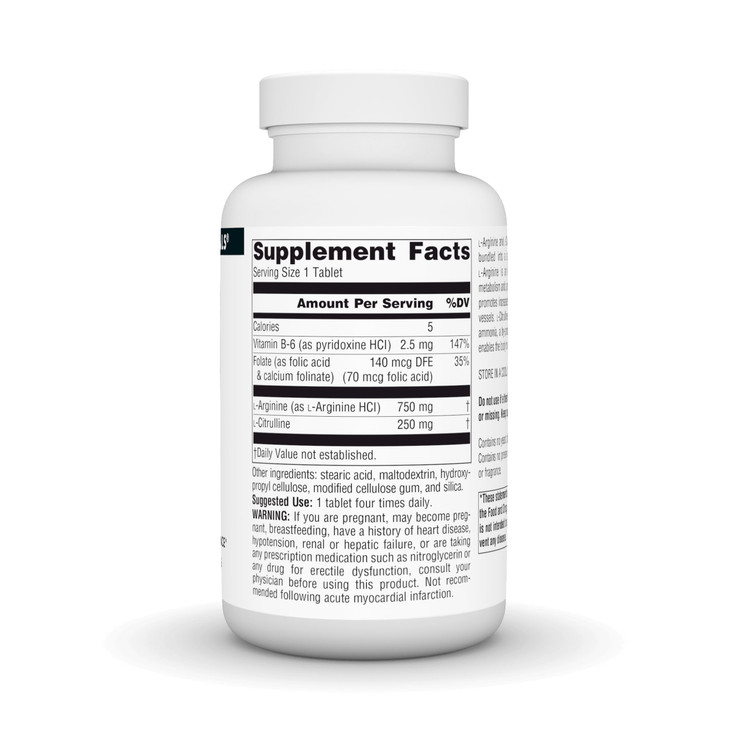 Source Naturals L-Arginine L-Citrulline Complex, 120 Tablets, 1000 mg