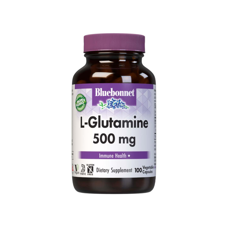 Bluebonnet Nutrition L-Glutamine 500mg, Supports Immune Function*, Nitrogen