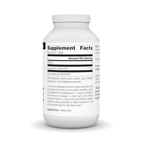 Source Naturals L-Lysine Free Form, 1000 mg* - 200 Tablets