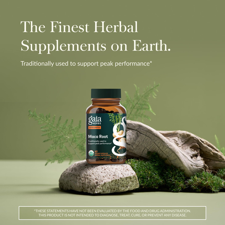 Gaia Herbs Maca Root - Caffeine-Free Energy Supplement