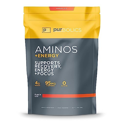 Purbolics Aminos + Energy - Supports Recovery, Energy & Focus