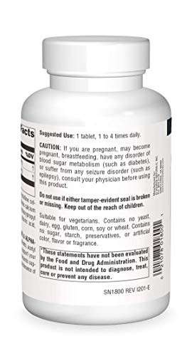 Source Naturals Acetyl L-Carnitine & Alpha-Lipoic Acid 650mg - 120 Tablets