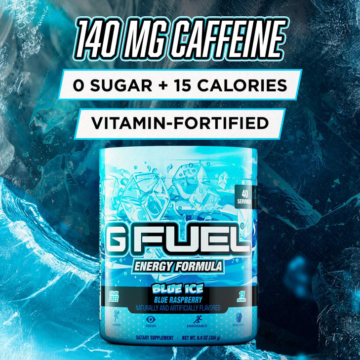 G Fuel Clickbait Energy Drink Powder, Pre Workout Caffeine Mix for Gaming, Sugar