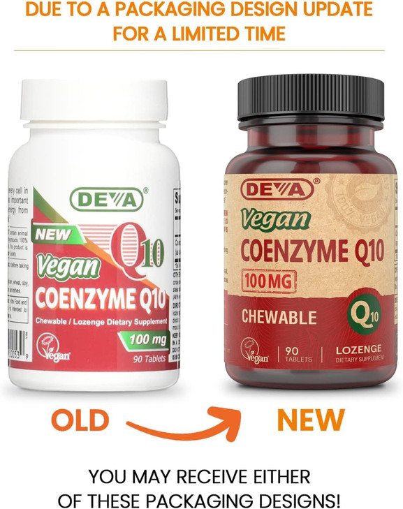 DEVA Vegan Vitamins Coenzyme Q10 100mg - Potent & Affordable in One Bottle