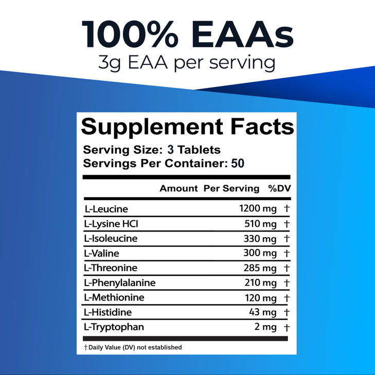Ultimate 100% Essential Amino Acid Supplement for Cutting, Fasting & Workouts