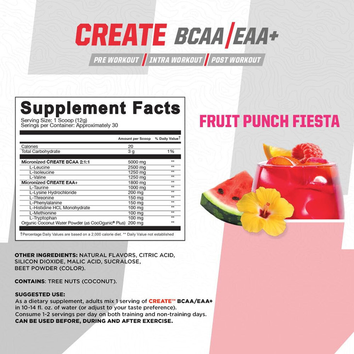 Undefined Nutrition Create BCAA/EAA+ by Brian Shaw -Muscle Recovery & Endurance