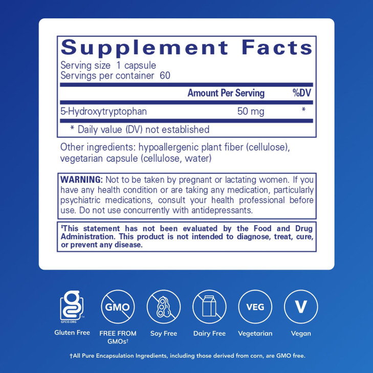 Pure Encapsulations 5-HTP 50 mg