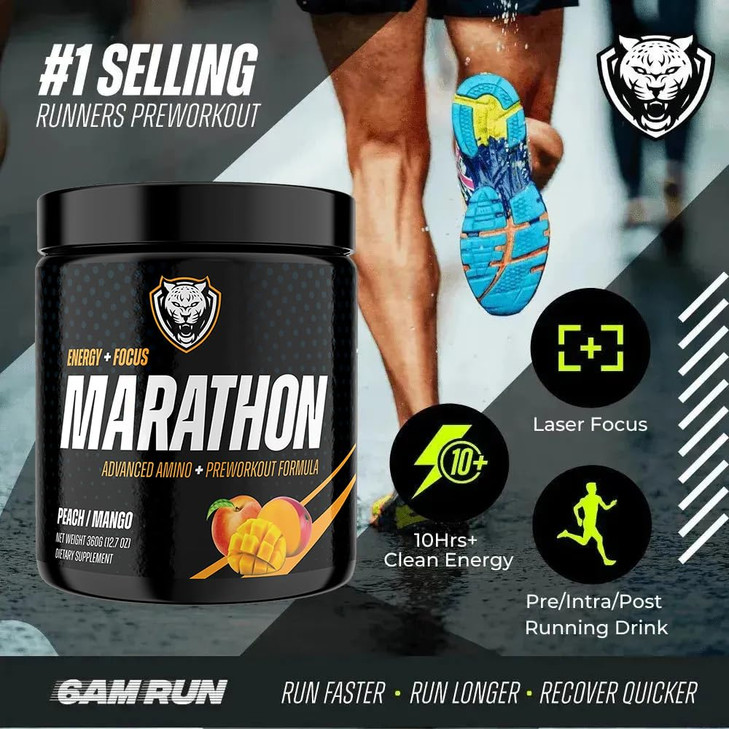 6AM Run Marathon - Running Supplements for Endurance & Stamina