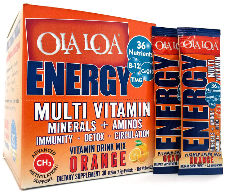 Ola Loa Energy Orange Multi Vitamin Drink Mix