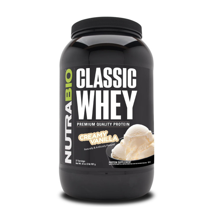 NutraBio Classic Whey Protein Powder- 25G of Protein Per Scoop