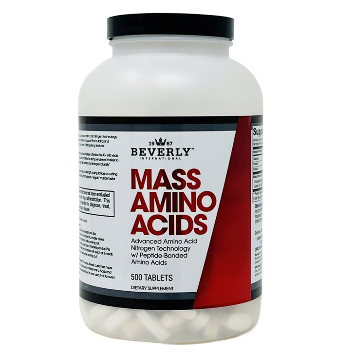 Beverly International Mass Amino Acids, 500 Tabs. Use Pre-Post Workout