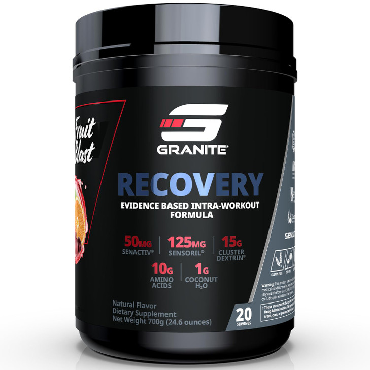 Granite Recovery Intra and Post-Workout Supplement, Blue Crush Flavor, with 10g