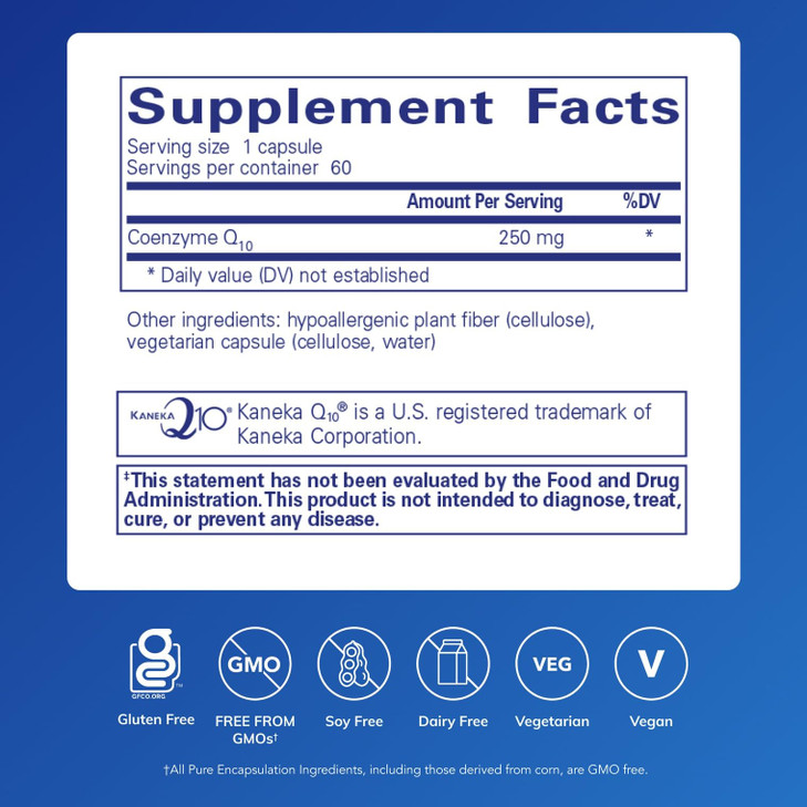 Pure Encapsulations CoQ10-250 mg CoQ10 - Brain Support Supplement*