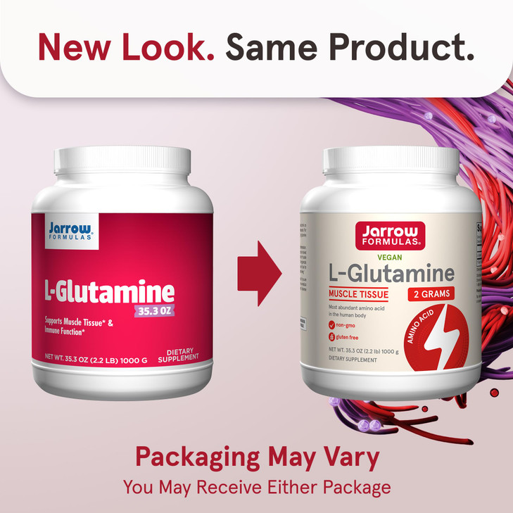 Jarrow Formulas L-Glutamine 2 g, Dietary Supplement for Muscle Tissue