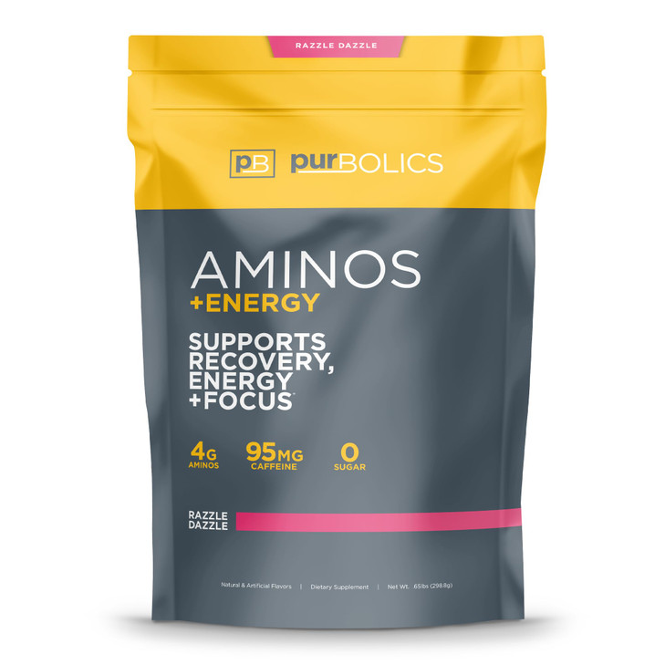 Purbolics Aminos + Energy - Supports Recovery, Energy & Focus