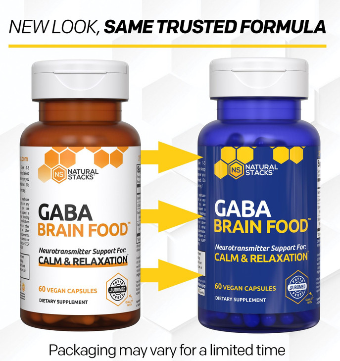 GABA Brain Food - GABA Supplement with L-Citrulline & Grape Seed Extract