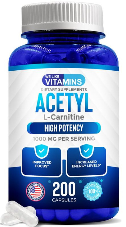 We Like Vitamins Acetyl L-Carnitine 1000mg Capsules