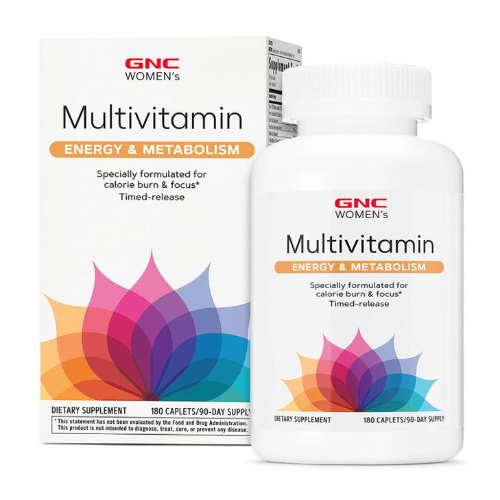 GNC Womens Energy and Metabolism Multivitamin Caplets, Clinically Proven
