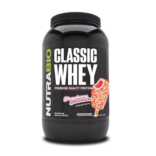 NutraBio Classic Whey Protein Powder Supplement - 25g of Protein Per Scoop