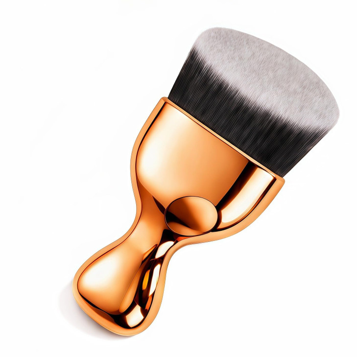 GOERTI Angled Flat Top Kabuki Foundation Brush, Vegan Kabuki Blending & Buffing Brush for Face & Body Makeup, Self Tanner, Sunless Tanning & Bronzer