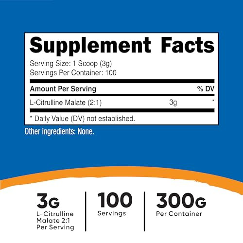 Nutricost L-Citrulline Malate (2:1) Powder (300 Grams)