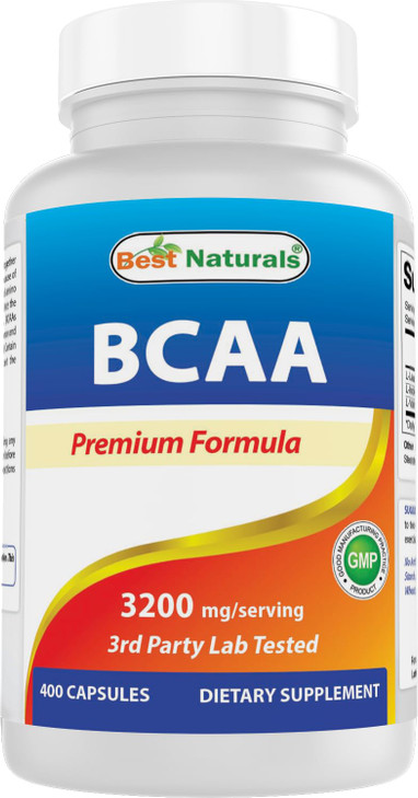 Best Naturals BCAA Branch Chain Amino Acid, 3200mg per Serving, 400 Capsules
