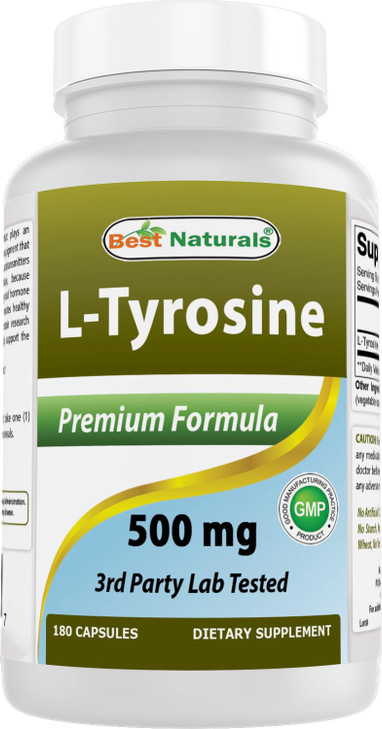 Best Naturals L-Tyrosine 500 Mg 180 Capsules