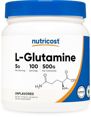 Nutricost L-Glutamine Powder (500 Grams) Unflavored