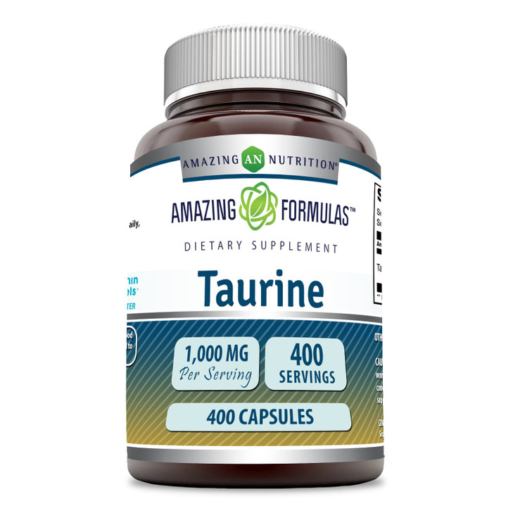 Amazing Formulas Taurine 1000mg Capsules Amino Acid Supplement