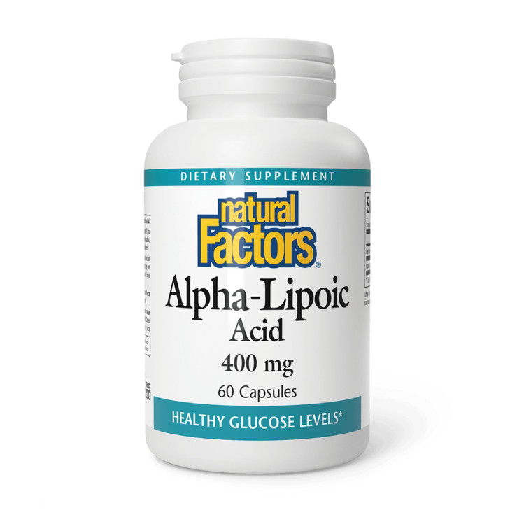 Natural Factors Alpha-Lipoic Acid 400 mg, Whole Body Antioxidant Support, 60