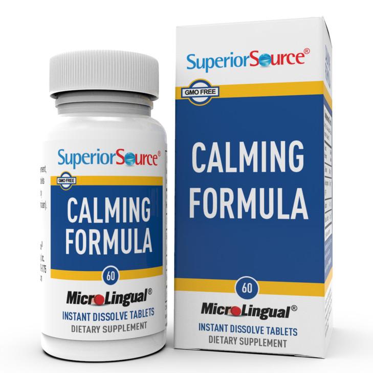 Superior Source Calming Formula, L-Theanine, Melatonin, Under The Tongue Quick