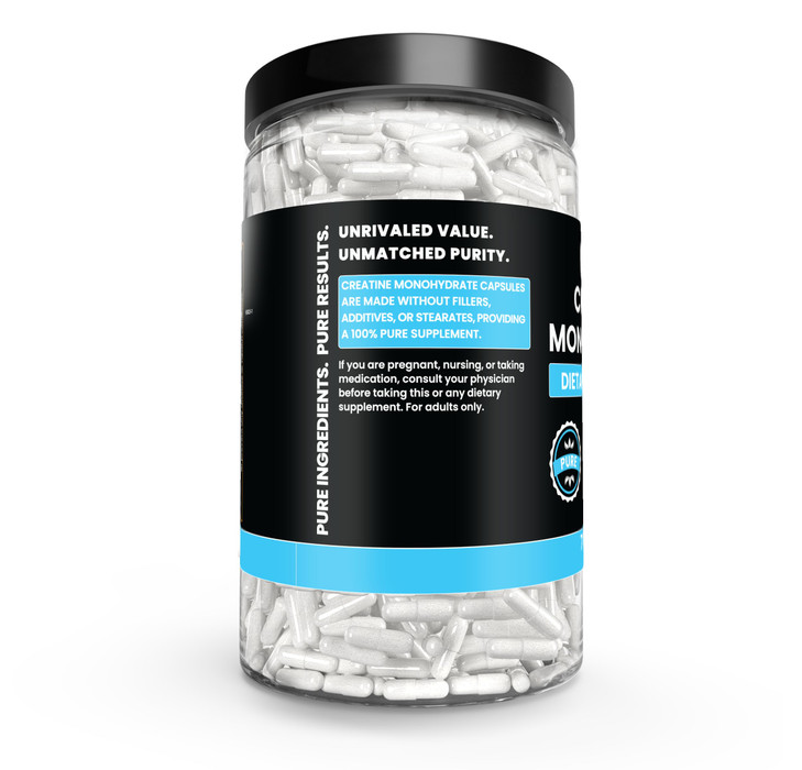 Pure Original Ingredients Creatine Monohydrate (730 Capsules) No Magnesium Or