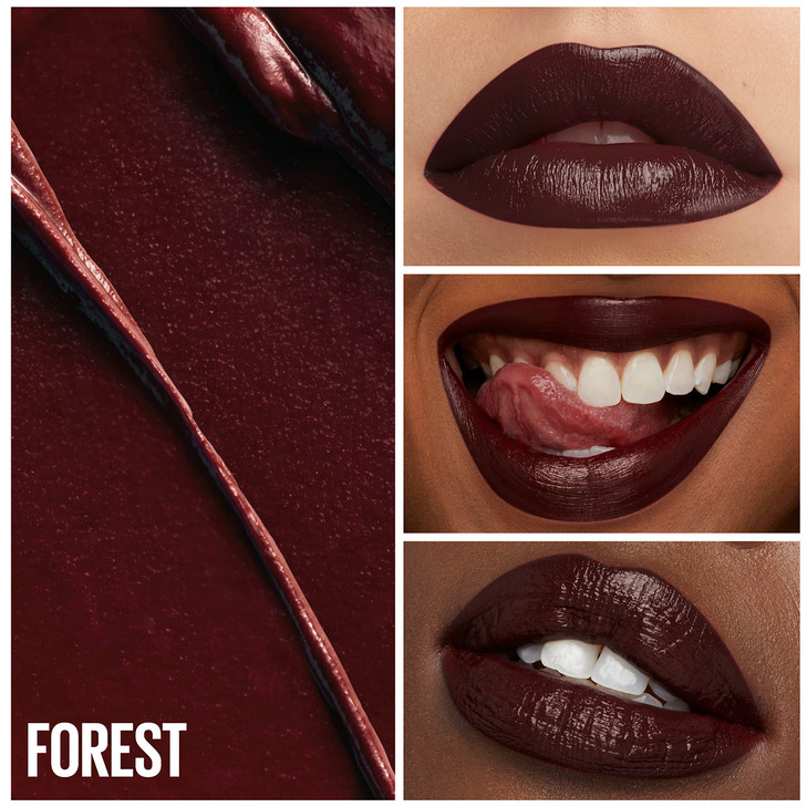 Maybelline Green Edition Butter Cream High-Pigment Bullet Lipstick, Forest, Plum Brown, 0.12 oz