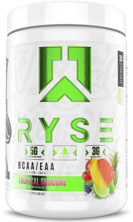 RYSE BCAA EAA Powder - Tropical Snocone