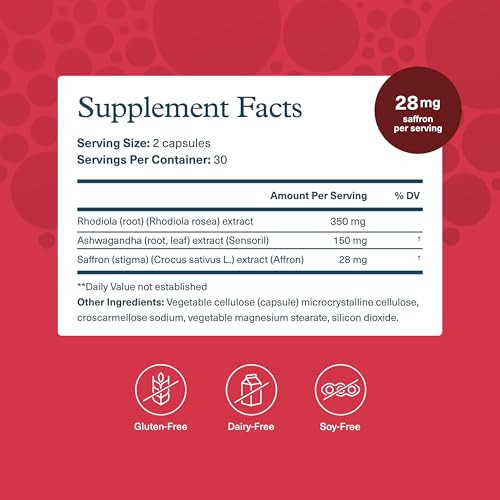 Youtheory Saffron - Vegan Energy Supplement for Men & Women*