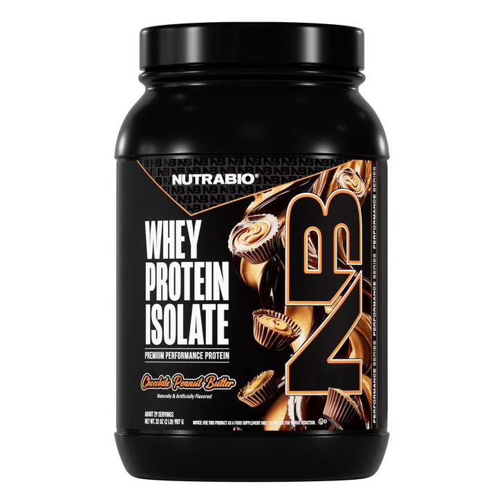 NutraBio 100% Whey Protein Isolate Protein Powder, 25g Protein with Complete