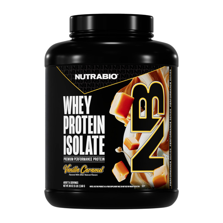 NutraBio 100% Whey Protein Isolate Protein Powder, 25g Protein with Complete