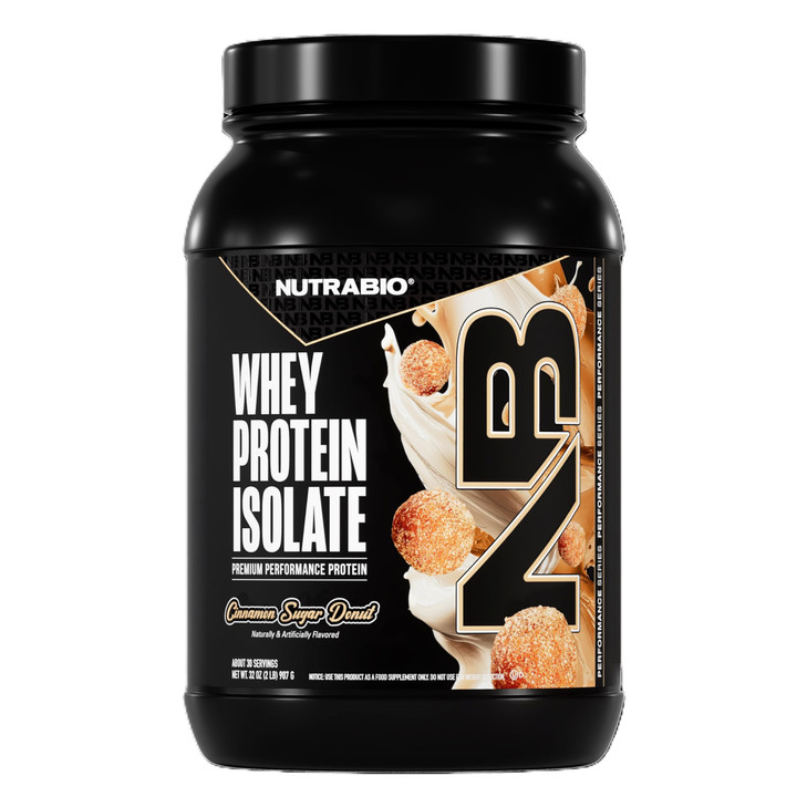 NutraBio 100% Whey Protein Isolate Protein Powder, 25g Protein with Complete