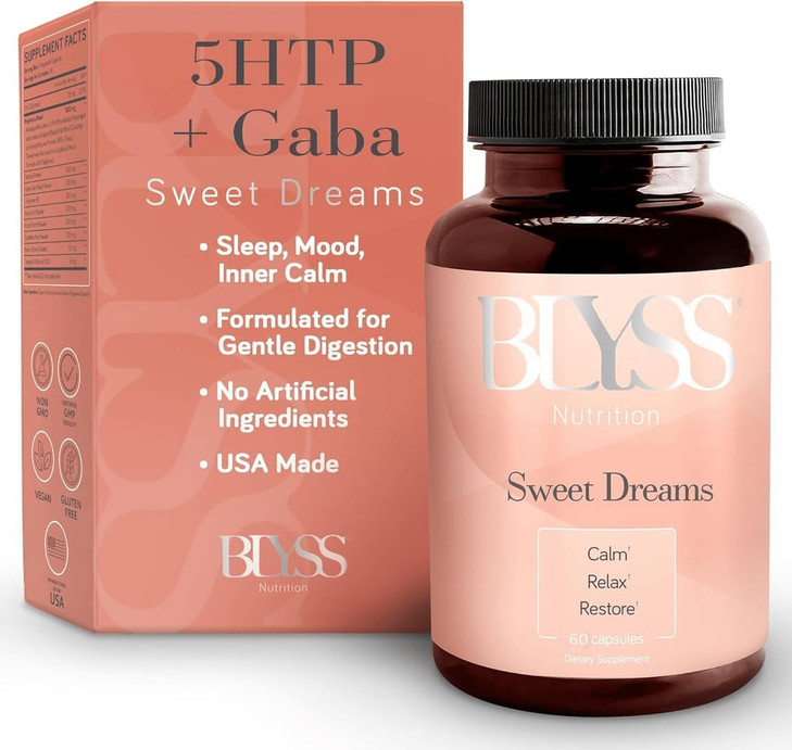 BLYSS Nutrition 5HTP Plus GABA Supplement